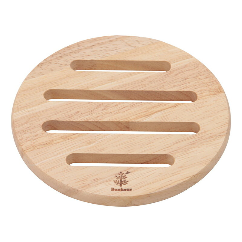 送料無料 6個セット 木製鍋敷き ラウンド ボヌール トリベット 鍋敷 シンプル なべしき 鍋しき ラウンド キッチン用品 おしゃれ キッチン雑貨 モダン 北欧