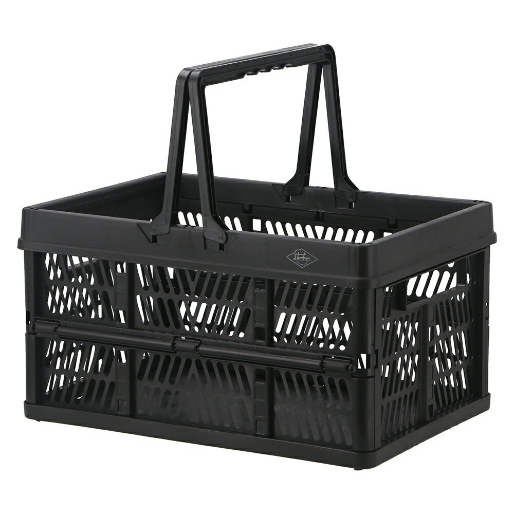 6個セット まとめ買い 折りたたみコンテナ Lサイズ ブラック 収納ボックス 収納ケース おしゃれ キャン..