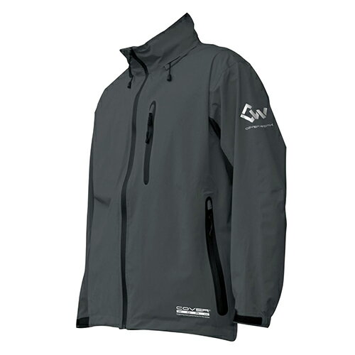 レインウェア LLサイズ チャコール カヴァーワーク アクロスレイン AG-8000 レインジャケット レインコート 雨具 カッパ アウトドア スポーツ レジャー 青色