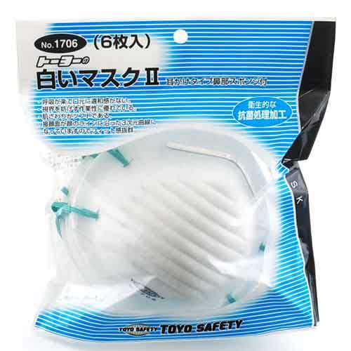 TOYO・白いマスク6枚入・NO．1706