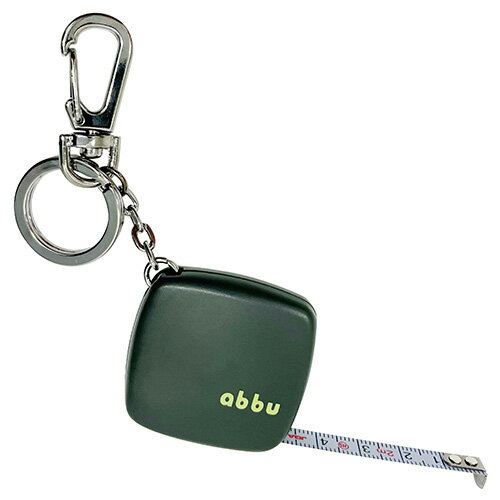 メジャー アブ 2Mデラックス 携帯用 巻き尺 ブラック ミニタイプ 小さい コンパクト キーホルダー 持ち..