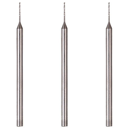 小径ドリル0．8mm　3本 28855 プロクソンミニルーター用先端工具 金属、非鉄金属の穴あけに最適 HSS シ..