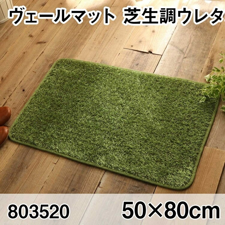 ヴェールマット 50x80cm マット 玄関マット エントランス すべり止め加工 洗える オールシーズン おし..