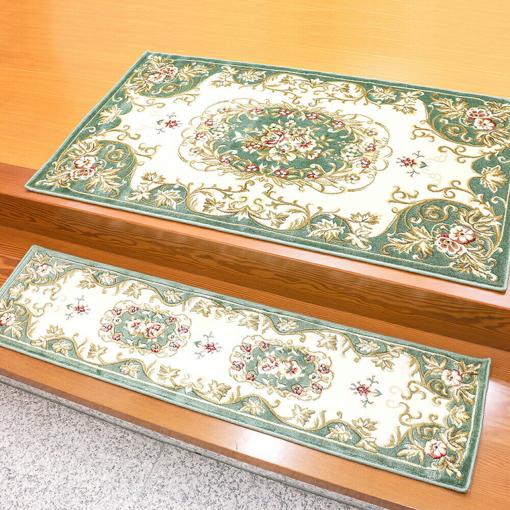 玄関マット メダリオン 約60×90cm エレガント 高級感 エントランスマット おしゃれ 玄関 マット 室内 オールシーズン 春夏秋冬 ラグマット キッチンマット