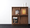 (送料無料) フラップチェスト フラップチェスト単品 2列2段 幅80cm 扉付 シンプル モダン リビング ヌクスフラップラック ディスプレイラック ラック ...