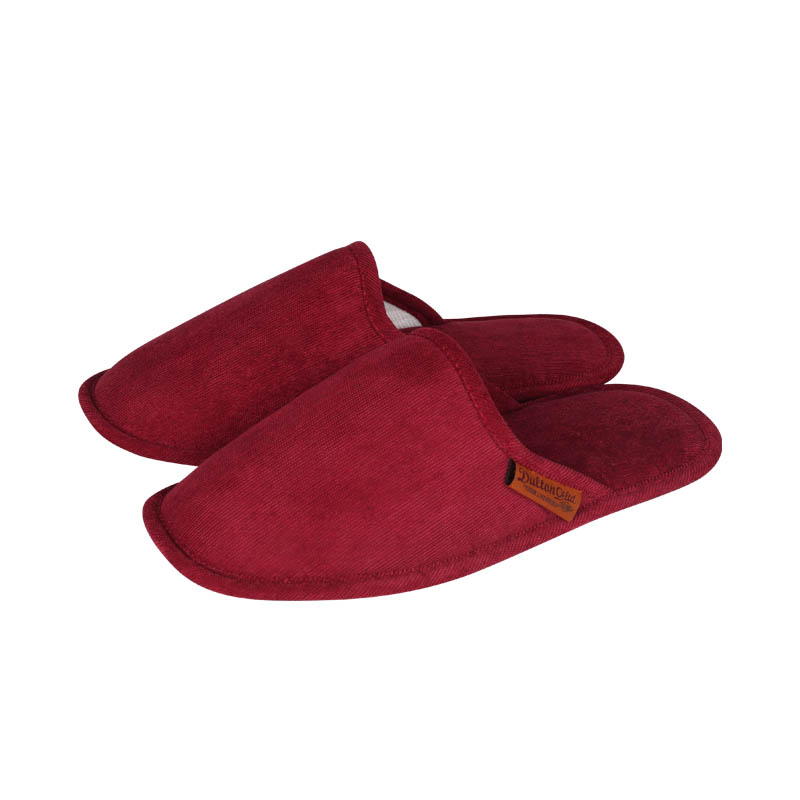 CORDUROY SLIPPERS EV MEN/WINE コーデュロイ スリッパ EV メン DULTON ダルトン おしゃれ 袋付き ルームシューズ 来客用 入院用 参観日 インテリア アンティーク