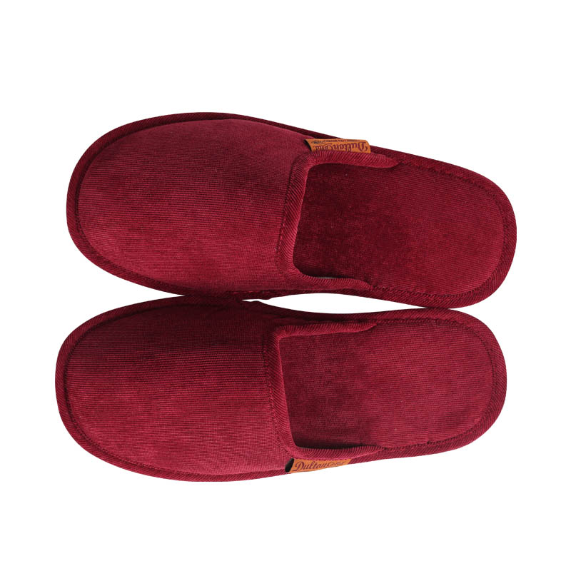 CORDUROY SLIPPERS EV MEN/WINE コーデュロイ スリッパ EV メン DULTON ダルトン おしゃれ 袋付き ルームシューズ 来客用 入院用 参観日 インテリア アンティーク