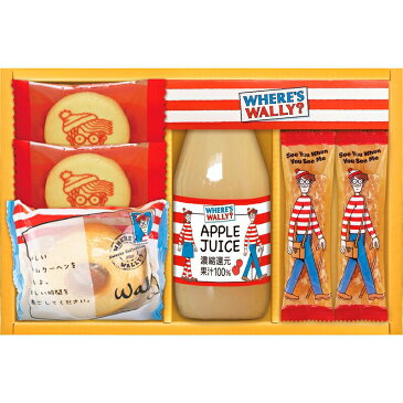 【まとめ買い5セット】ジュース&スイートギフト ウォーリーを探せ プリントクッキー ショコラスティックパイ バウムクーヘン りんごジュース 食料品 食品 お菓子 洋菓子 贈り物 ギフト 贈答品 返礼品 お返し お祝い 返礼品 結婚祝い 出産祝い 父の日 母の日 敬老の日