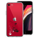 単品 iPhoneSE(第3 第2世代) 側面ソフト 背面ハード ハイブリッド クリア ケース アクロバティックスノーボード