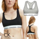 CalvinKlein カルバンクライン ブラレット 0000F3785E 下着 CK ロゴ パッドなし レディース ブランド ブラック 黒 グレー スポーツブ...