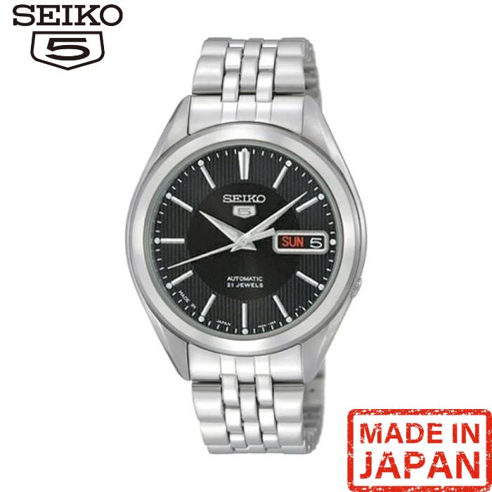 セイコーファイブ 腕時計（メンズ） 【純正BOX付属】 SEIKO セイコー SNKL23J1 SEIKO5 セイコーファイブ 日本製 自動巻き ブラック メンズ 腕時計