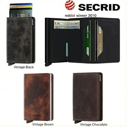 SECRID セクリッド Slimwallet スリムウォレット メンズ レディース キャッシュレス カードケース 財布 アルミニウム コンパクト レザー