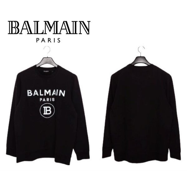 大特価 バルマン BALMAIN PARIS 8575 ブランド トレーナー スウェット 長袖 メンズ