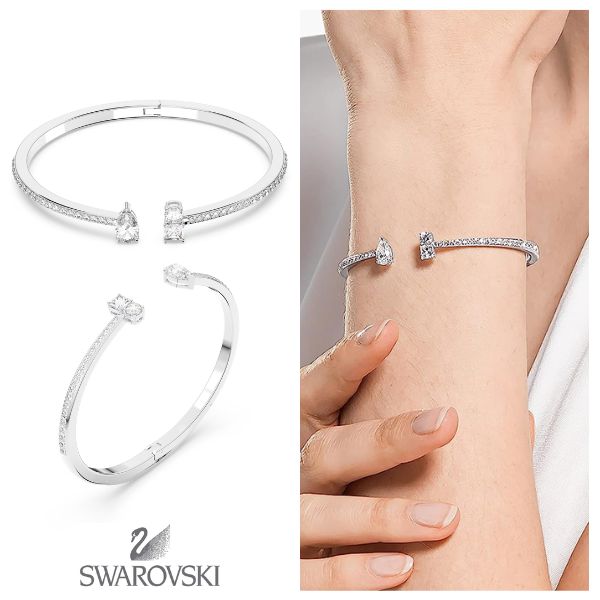 スワロフスキー ブレスレット バングル アクセサリー ジュエリー ブランド シルバー 5572667 5556912 5572664 Attract SWAROVSKIのサムネイル
