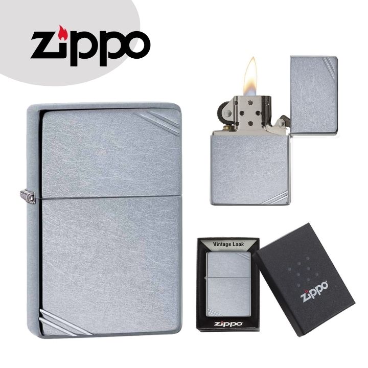 ZIPPO ジッポー【267】Vintage Street Chrome ライター オイルライター 定番 ダメージ ストリートクローム ライター プレゼント ライター ジッポ