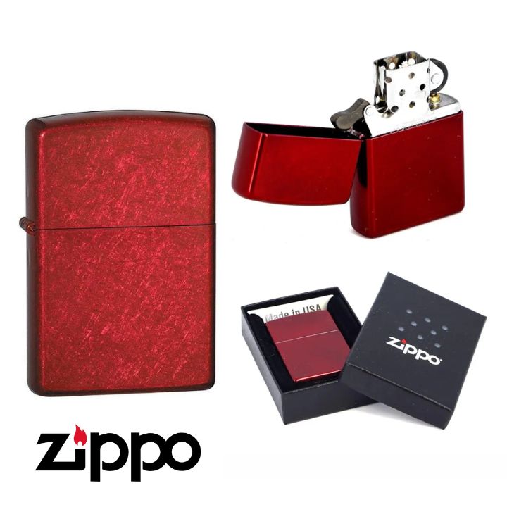 ZIPPO ジッポー 21063 キャンディアップルレッド ライター オイルライター 赤 Candy Apple Red キャンディーレッド レギュラー