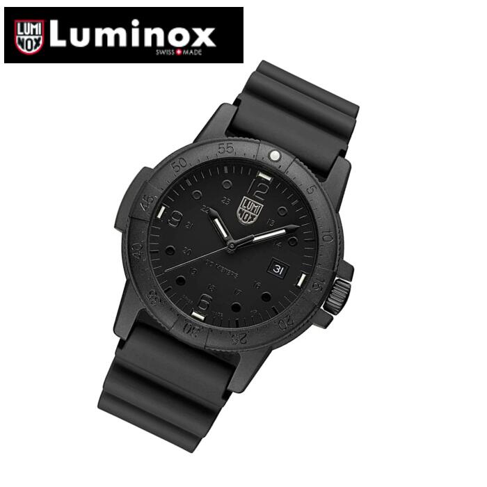 ルミノックス 腕時計 メンズ LUMINOX 時計 限定 Sea Bass Carbonox X2.2001.BO マットブラック 44mm 日本未発売モデル オールブラック スイス製 レア