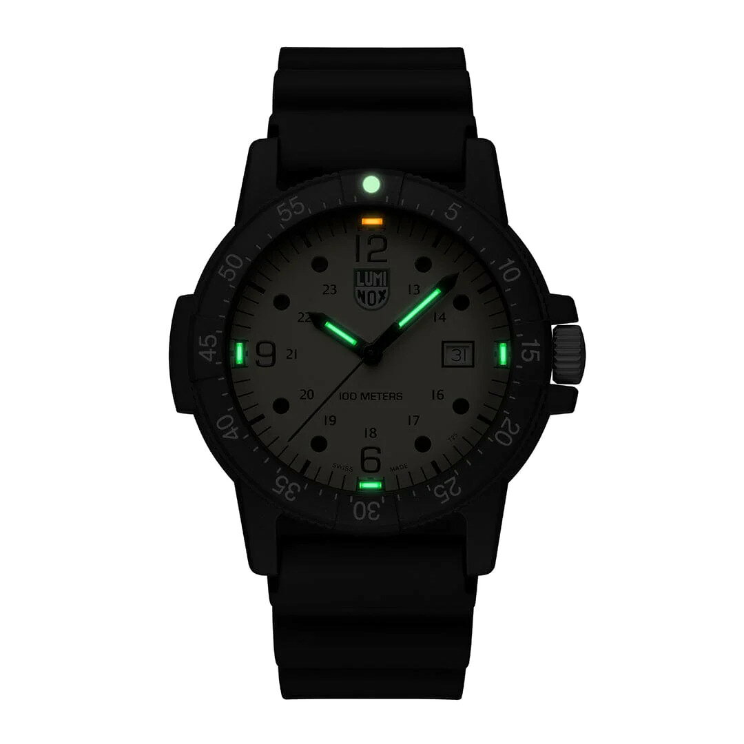 LUMINOX ルミノックス メンズ 腕時計 X2.2005 Sea Bass Carbonox グリーンロゴ イエロー 44mm 日本未発売モデル スイス製