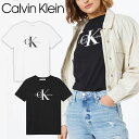 Calvin Klein Jeans カルバンクライン ジーンズ J20J219142 CK ロゴ Tシャツ レディース 半袖 シンプル 定番 クルーネック 定番 シンプル