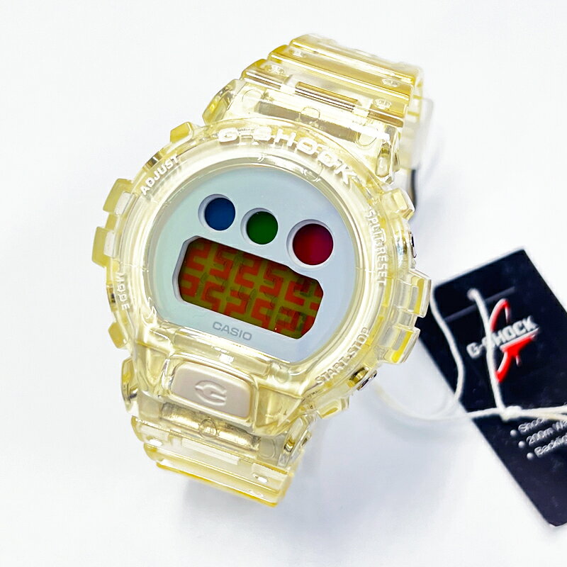 【訳あり】 25周年モデル CASIO カシオ G-SHOCK Gショック DW-6900SP-7 並行輸入品 メンズ 腕時計 スケルトンカラー リミテッドモデル