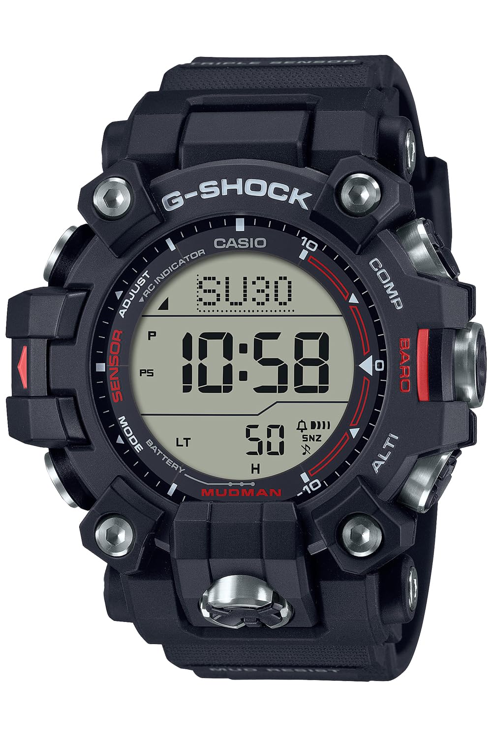 Rakuten - カシオ 腕時計 G-SHOCK ジーショック GW-9500-1 MUDMAN マッドマン 電波ソーラー 環境配慮素材採用 メンズ 腕時計 ブラック 黒
