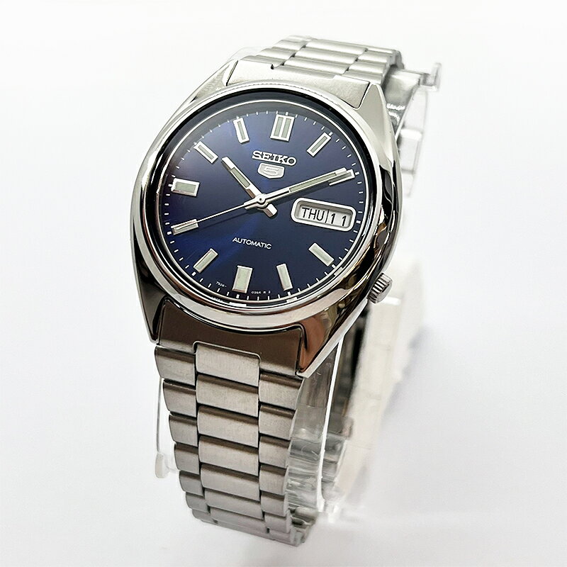 SEIKO 5 セイコー5 SNXS77K1 自動巻き ネイビー ブルー メンズ 腕時計 並行輸入品