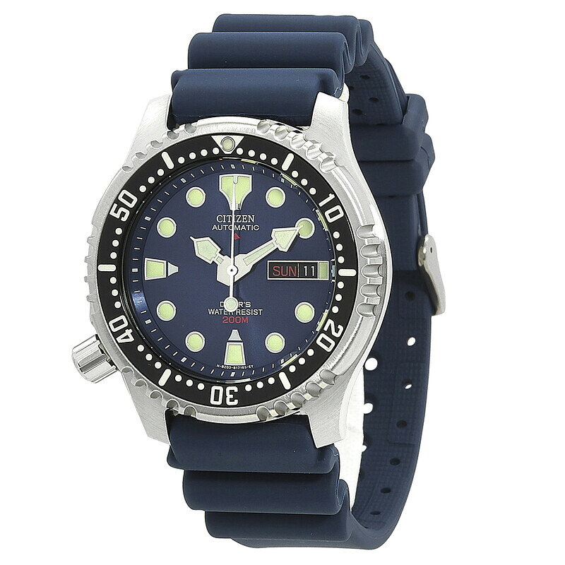 【純正BOX付属】CITIZEN シチズン PROMASTER プロマスター NY0040-17L FUGU フグ dダイバーズウォッチ ネイビー ブルー メンズ 腕時計 並行輸入品
