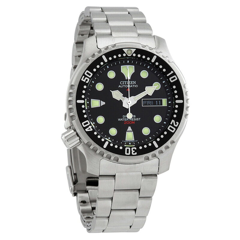 CITIZEN シチズン PROMASTER プロマスター NY0040-50E FUGU フグ ダイバーズウォッチ ブラック シルバー 黒 メンズ 腕時計 並行輸入品