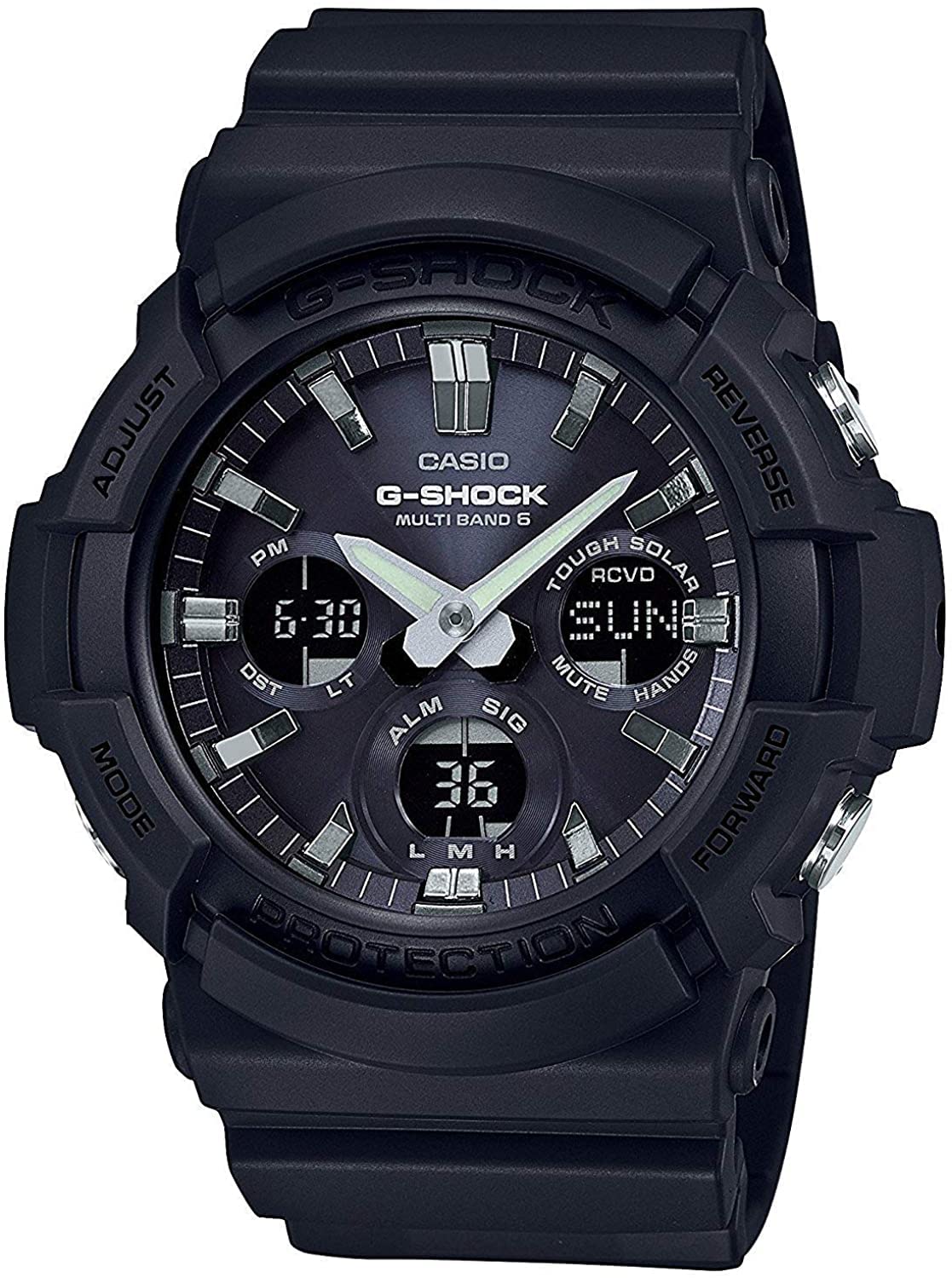 【北海道・沖縄 配送不可】CASIO カシオ G-SHOCK ジーショック Gショック GAW-100B-1A ブラック 黒 電波ソーラー メンズ 腕時計 並行輸入品