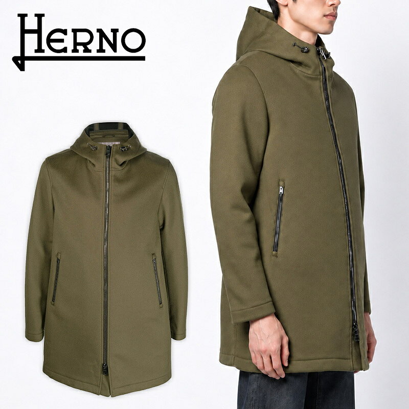 楽天市場】HERNO ヘルノ（カラーカーキグリーン）（コート・ジャケット