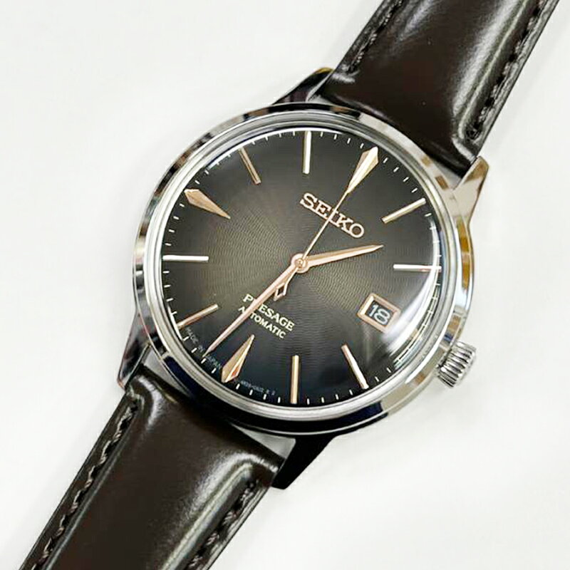 ※盤面・ベルト傷あり【純正BOX付属】SEIKO セイコー PRESAGE プレザージュ プレサージュ 腕時計 メンズ SRPJ17J1 自動巻き カクテルタイム アイリッシュコーヒー ブラウン