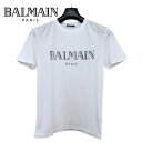 バルマン Tシャツ 白T メンズ ブランド 白 ロゴ 12187 大特価 SALE BALMAIN PARIS t シャツ balmain t シャツ バルマン 服 バルマン パリス