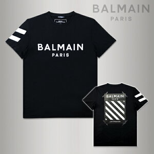 大特価 セール SALE バルマン 12914 BALMAIN PARIS メンズ ブランド Tシャツ ロゴ 黒