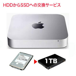 お預かりしてリフレッシュ！ Mac mini 2014 / 2012 / 2011 内蔵ストレージの交換サービス (HDD から SSDに) 容量 1TB の 新品SSD料金込み 