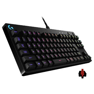 【当店在庫品・スピード出荷対応！】 Logicool／ロジクール G PRO X ゲーミングキーボード テンキーレス 有線 GXスイッチ リニア （赤軸固定・入れ替え不可） 日本語配列 LIGHTSYNC RGB 着脱式ケーブル G-PKB-002LN 国内正規品