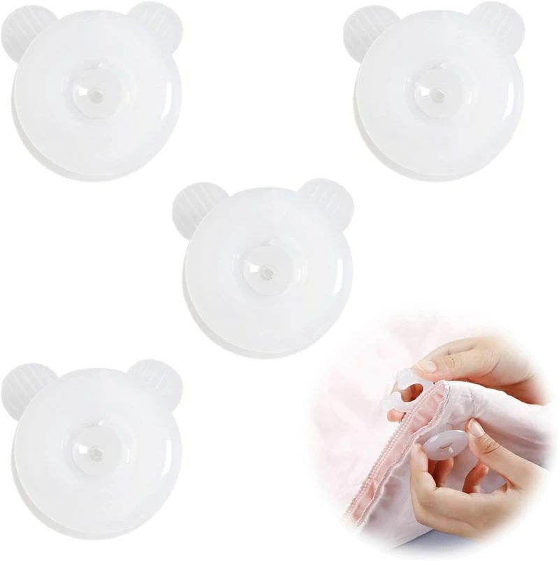 布団クリップ シーツクリップ 4個セット 布団固定器 掛け布団クリップ 滑り止め ずれ防止 可愛い 軽量 強力 針なし 取り付け簡単 多機能 家庭用 ホテル用