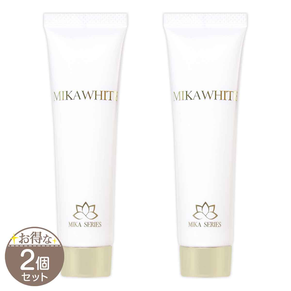 【 2個セット 】 ミカホワイト MIKA WHITE 30g トラストライン 歯磨き 歯磨き粉 歯磨きジェル ジェル 美白ハミガキ ホワイトニング 口臭予防 虫歯予防 歯周病予防 オーラルケア ヒドロキシアパタイト ［医薬部外品］ メール便送料無料NYH / ミカホワイトS07-04 / MKAWHT-02P