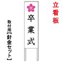 【卒業式 看板3】 立て看板 屋外看板 電柱看板 電柱用看板 電信柱看板 電信柱用看板 ポール看板 ポール用看板 柱巻看板 禁止看板 警告看板 注意看板 人気看板