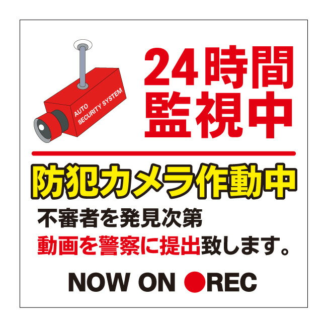 【24時間 監視 防犯カメラ作動中 看板】通り抜け禁止 私有地につき 私道 立ち入り禁止 立入禁止 進入禁止 監視カメラ 敷地内 屋外 防水..