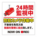 【24時間 監視 防犯カメラ作動中 看板】通り抜け禁止 私有地につき 私道 立ち入り禁止 立入禁止 進入禁止 監視カメラ 敷地内 屋外 防水 プレート 板 プレート看板 プレートタイプ ステッカー シール サイン 表示 フェンス 柵 標示 注意 禁止 警告