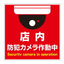 【店内 防犯カメラ作動中 万引き禁止 防犯ステッカー セキュリティシール 防犯シール 看板】 立ち入り禁止 立入禁止 進入禁止 敷地内 屋外 防水 プレート 板 プレート看板 プレートタイプ ステッカー シール サイン 表示 フェンス 柵 標示 注意 禁止 警告