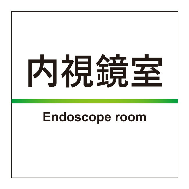 【内視鏡室 内視鏡 病院 病室 室名 室名プレート 室名札 部屋札 ルームプレート 部屋名 看板】サイン ..