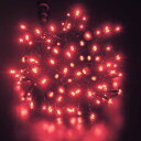 1000cm 耐水 100球 広角型スタンダードLEDレッドライト/ブラックコード(コネクター付き)[ONSLC-GLT100R] 送料無料 |クリスマス イルミネーション ライト 照明 LED 装飾 飾付 イベント クリスマスツリー飾り オーナメント クリスマス装飾 飾り パーティー デコレーション 電飾