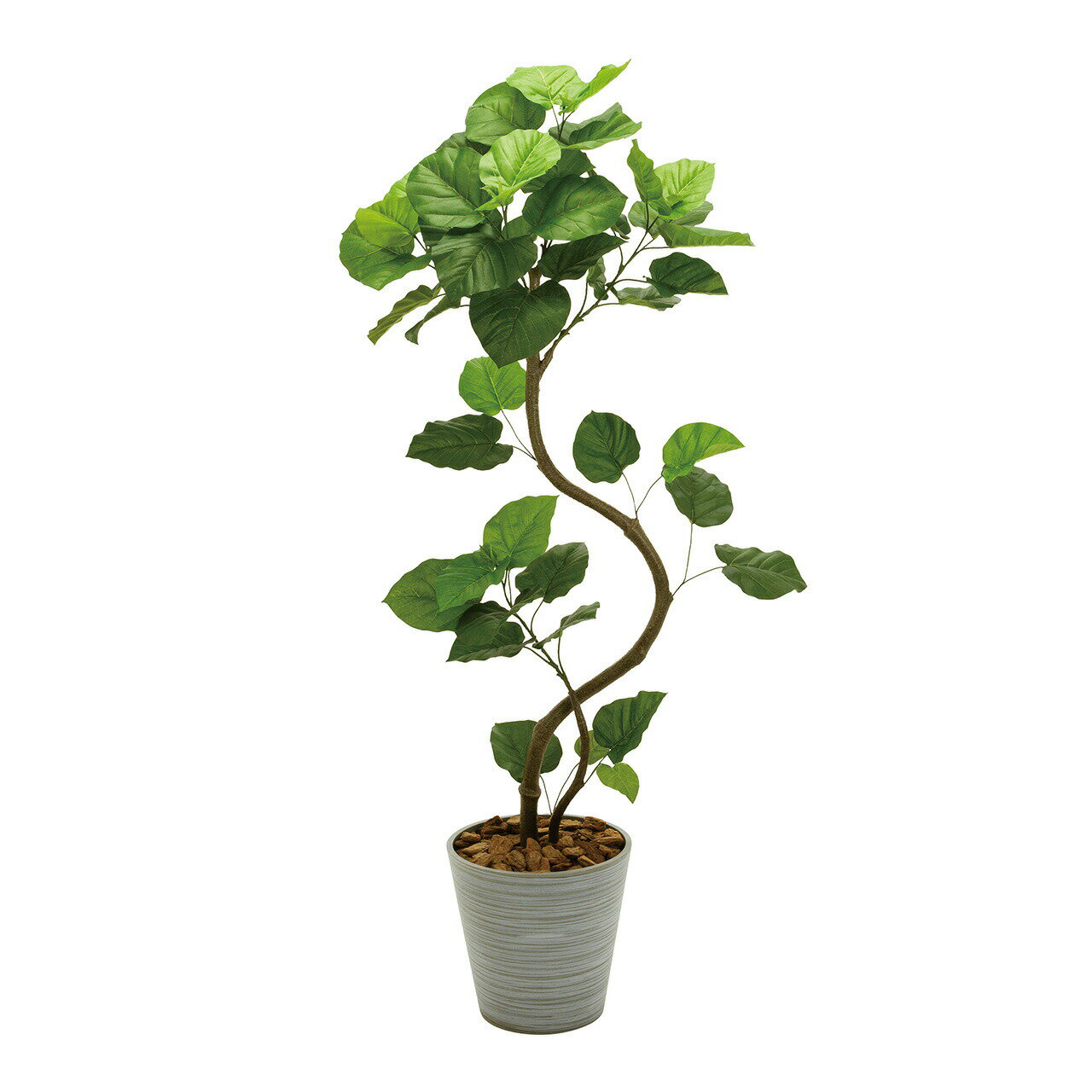 ウンベラータスパイラル5F人口観葉植物インテリアグリーンフェイクグリーンアーティフィシャル造花大型便