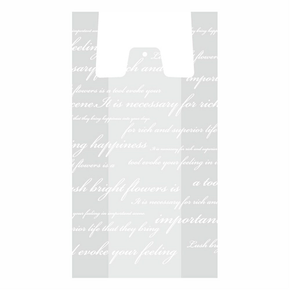 レジバッグNO.45 ホワイト 100枚入 有料レジ袋 包装資材[TDLGF018004] バッグ ラッピング用品 装飾 梱..