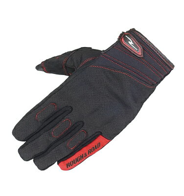 樂天商城 - ROUGH&ROAD ラフ＆ロード RR8026 コンフォートナックルグローブ レッド ラフアンドロード