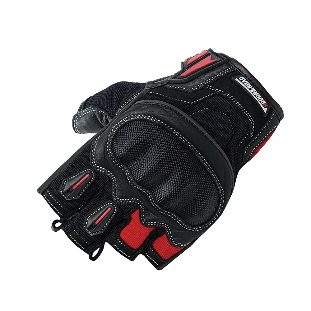 樂天商城 - ラフ&ロード　RR8362　プロテクションハーフフィンガーグローブ