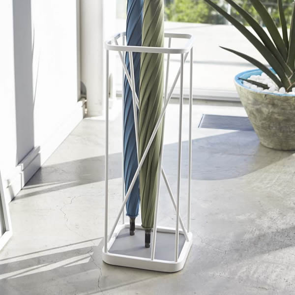 山崎実業 ナインスクエア 傘立て ホワイト 2807