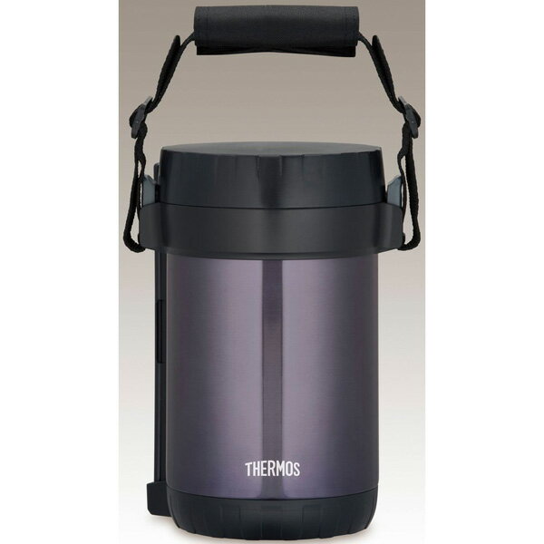 サーモス 保温弁当箱 ステンレスランチジャー ミッドナイトブルー JBG-2000 ｜ THERMOS 大容量 男性 ランチボックス メンズ スープジャー付き スープ 付き 男子 ランチBOX 保温容器