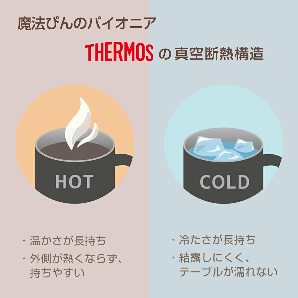 サーモス 真空断熱 マグカップ 2個セット 450ml コーラルピンク/サックスブルー/グ...